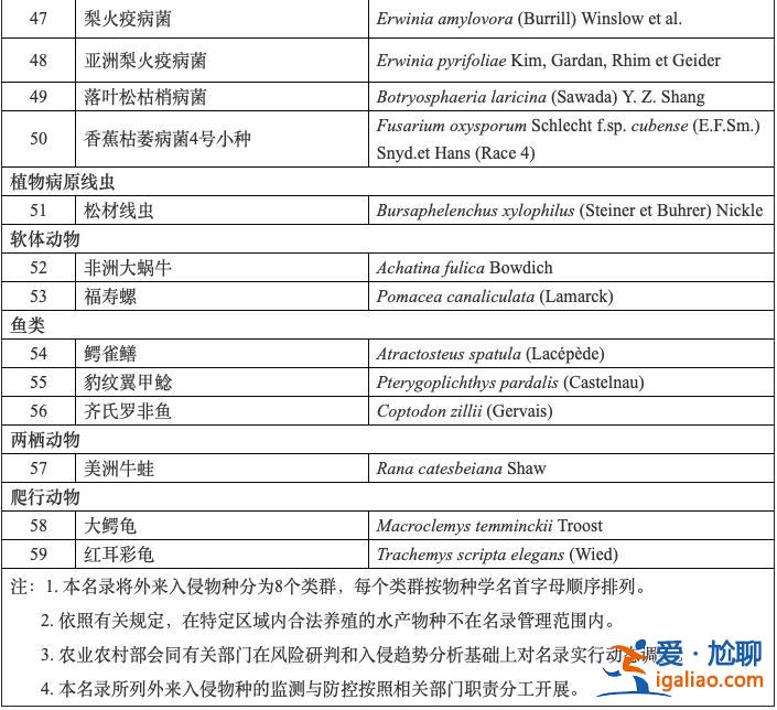 六部門制定發布《重點管理外來入侵物種名錄》？