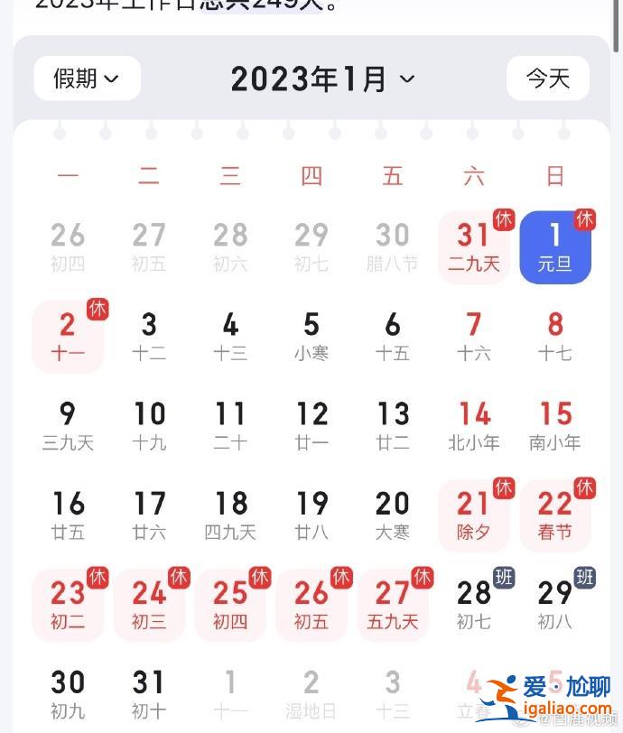 今年上班251天比去年多2天 返崗首周有2個周一？