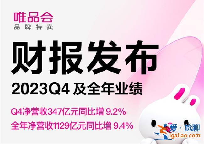 唯品會發布2023年業績 凈營收1129億元同比增9.4%？