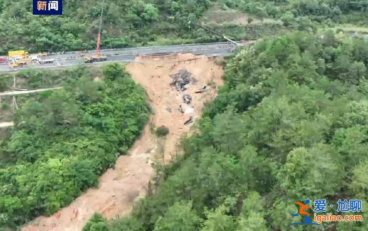 劫后余生！梅大高速塌方路段 他下跪“逼停”后來車輛？