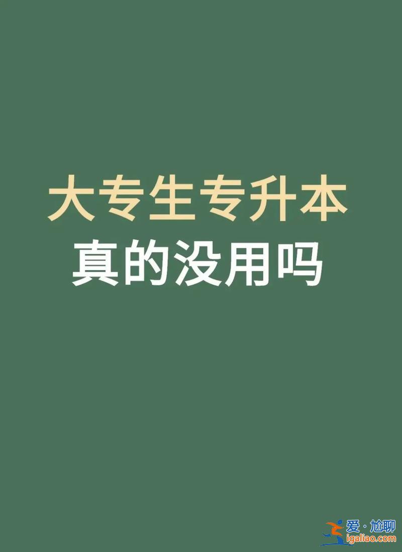 停招專升本 大專生到底應該如何對待專升本？